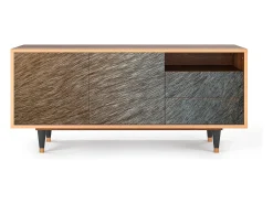 Móvel De Tv* Mueble de TV - 125х56х41 cm - T7 - Peanut Hair, Nogueira Castanho