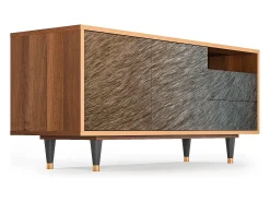 Móvel De Tv* Mueble de TV - 125х56х41 cm - T7 - Peanut Hair, Nogueira Castanho