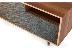 Móvel De Tv* Mueble de TV - 125х56х41 cm - T7 - Peanut Hair, Nogueira Castanho