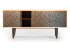 Mueble de TV - 150х69х41 cm - T5 - Peanut Hair, Nogueira Castanho