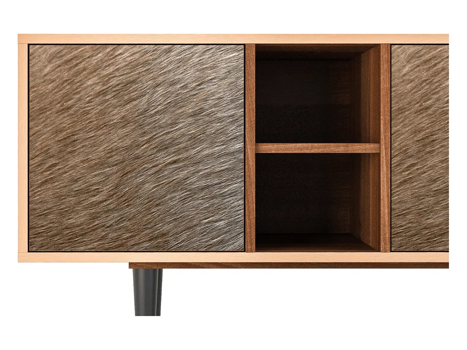 Mueble de TV - 150х69х41 cm - T5 - Peanut Hair, Nogueira Castanho