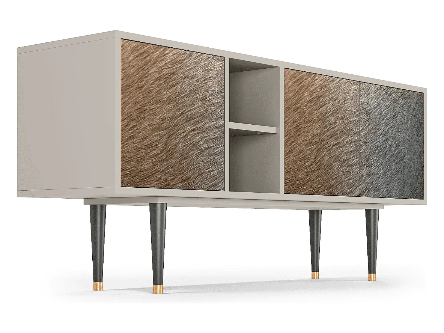 Hot Mueble de TV - 150х69х41 cm - T5 - Peanut Hair, Areia Bege