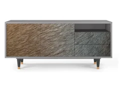Móvel De Tv| Mueble de TV - 125х56х41 cm - T7 - Peanut Hair, Cinza Cinzento