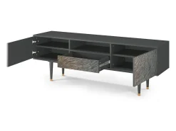 Móvel De Tv* Mueble de TV - 170х59х41 cm - T6 - Peanut Hair, Antracite Cinza antracite