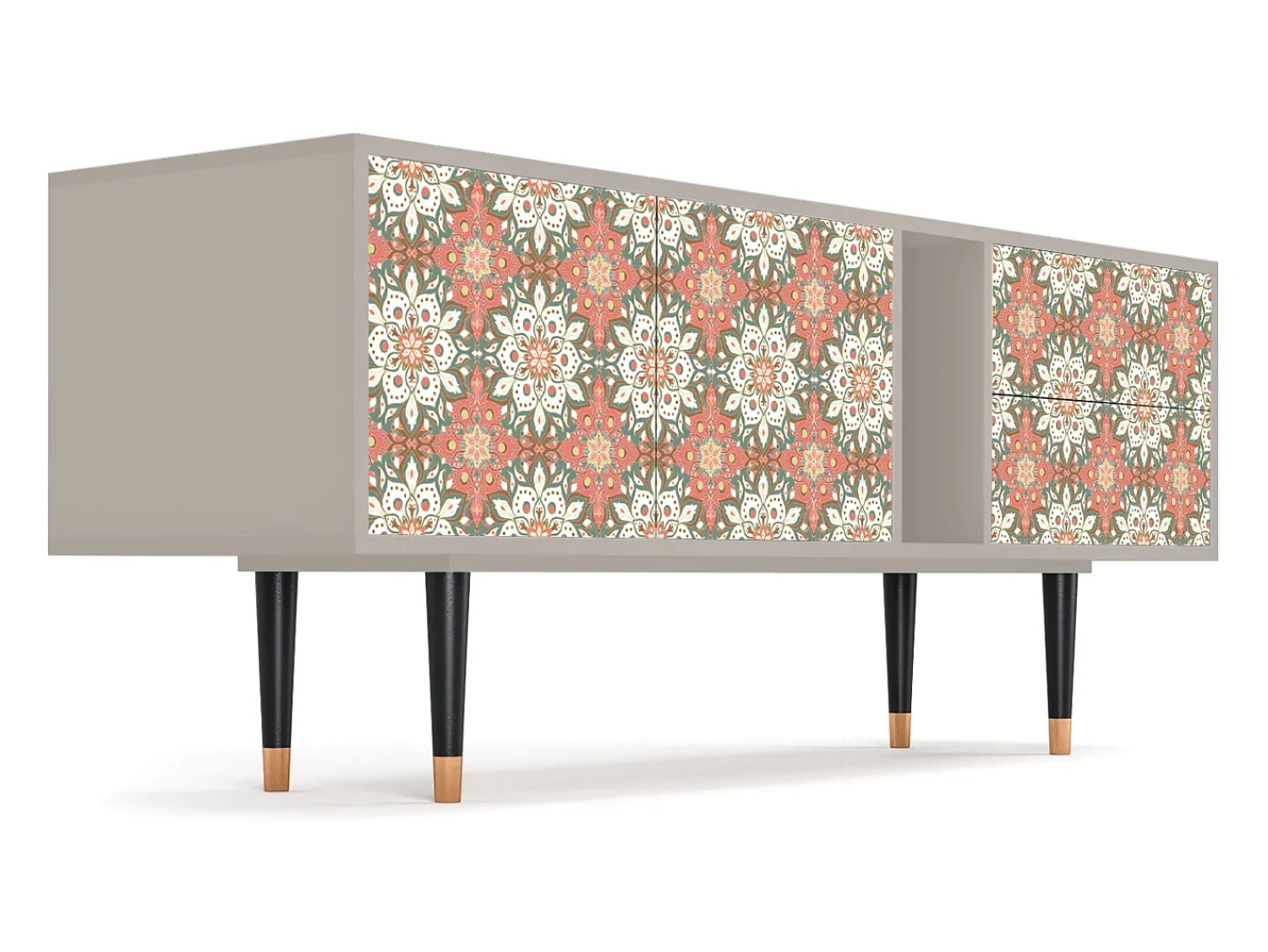 Móvel De Tv* Mueble de TV - 170х69х48 cm - T1 - Peach Grove, Areia Bege