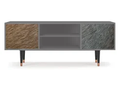 Móvel De Tv* Mueble de TV - 170х69х48 cm - T2 - Peanut Hair, Cinza Cinzento