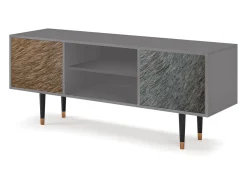 Móvel De Tv* Mueble de TV - 170х69х48 cm - T2 - Peanut Hair, Cinza Cinzento