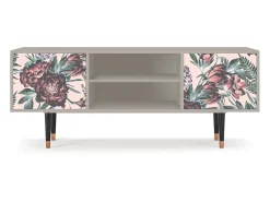 Clearance Mueble de TV - 170х69х48 cm - T2 - Peach Peonies, Areia Bege