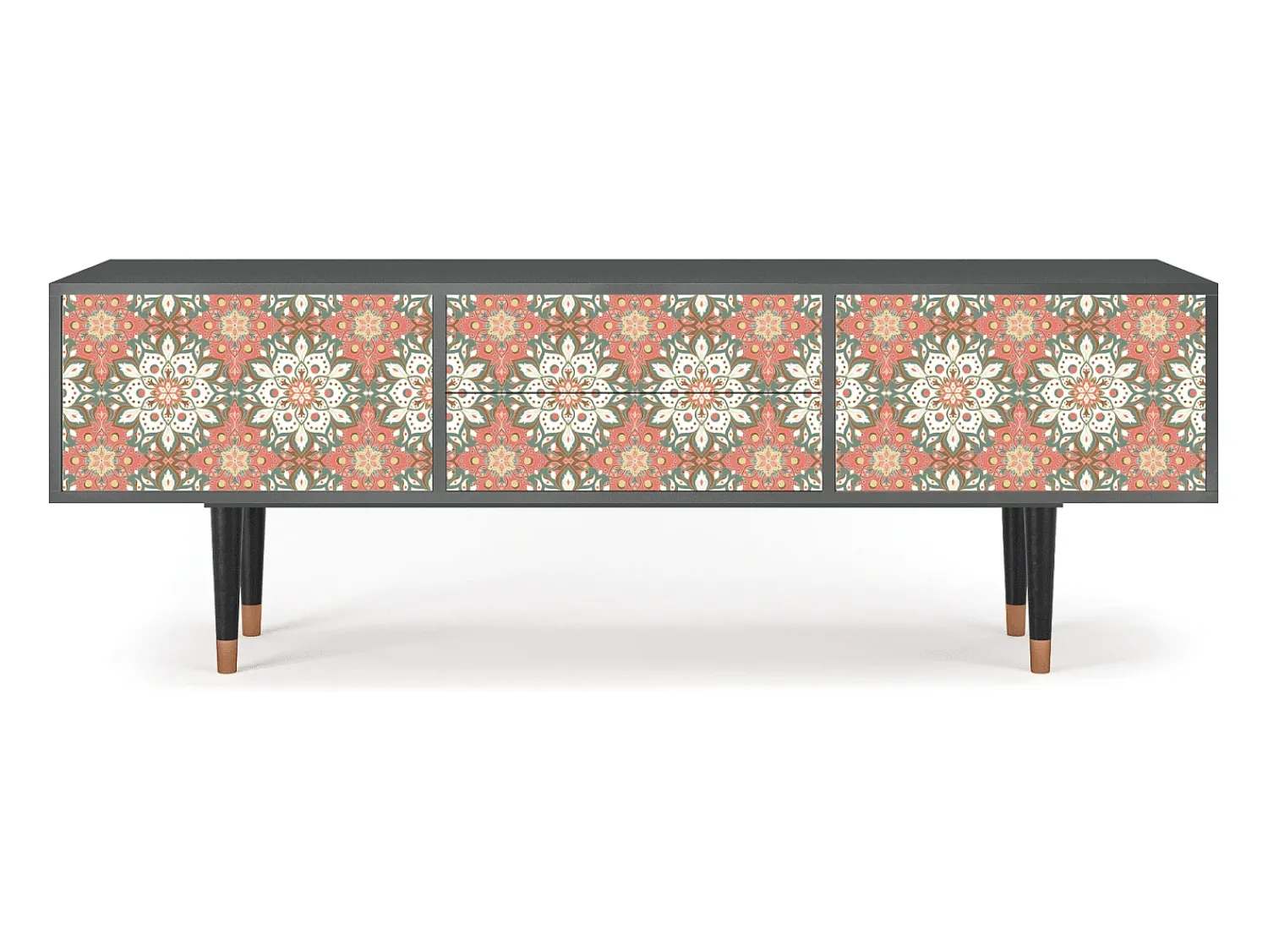 Móvel De Tv* Mueble de TV - 170х59х48 cm - T4 - Peach Grove, Antracite Cinza antracite