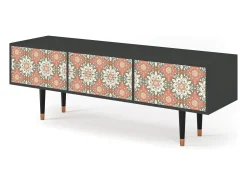 Móvel De Tv* Mueble de TV - 170х59х48 cm - T4 - Peach Grove, Antracite Cinza antracite