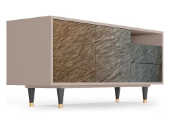Móvel De Tv| Mueble de TV - 125х56х41 cm - T7 - Peanut Hair, Latte Bege