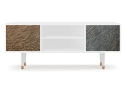 Mueble de TV - 170х69х48 cm - T2 - Peanut Hair, Branco^ Móvel De Tv
