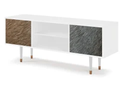 Mueble de TV - 170х69х48 cm - T2 - Peanut Hair, Branco^ Móvel De Tv