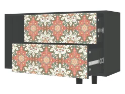 Móvel De Tv| Mueble de TV - 170х69х48 cm - T1 - Peach Grove, Antracite Cinza antracite
