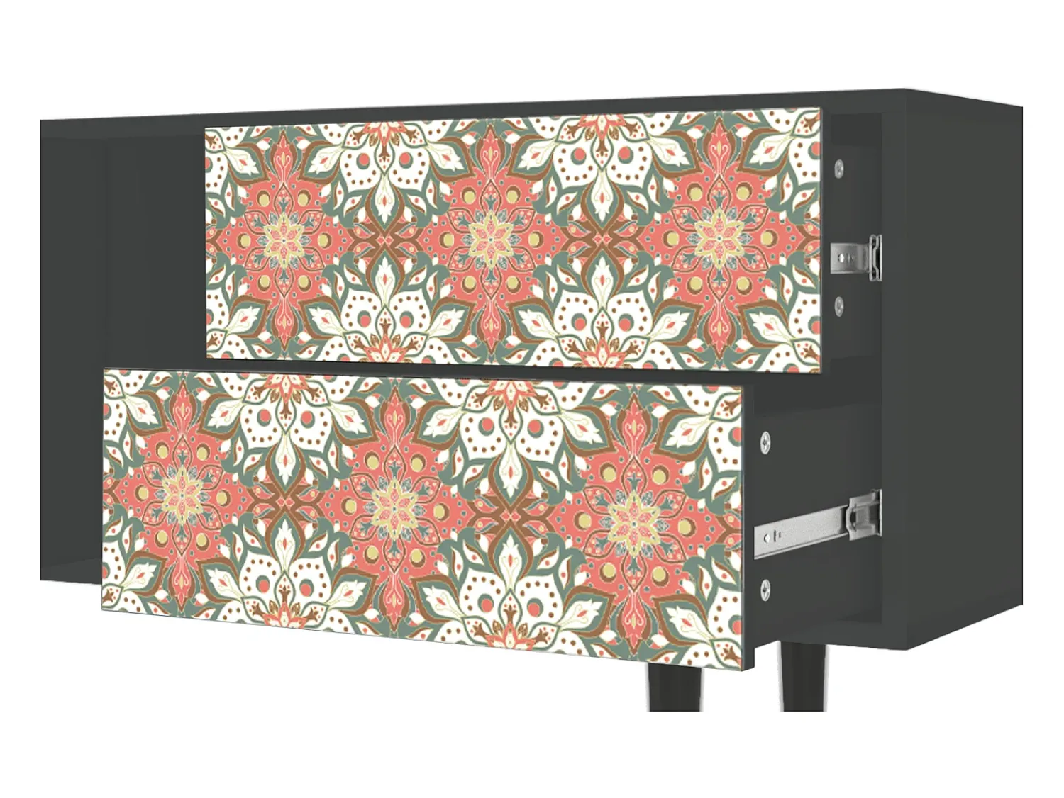 Móvel De Tv| Mueble de TV - 170х69х48 cm - T1 - Peach Grove, Antracite Cinza antracite