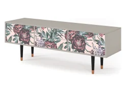 Discount Mueble de TV - 170х59х48 cm - T4 - Peach Peonies, Areia Bege
