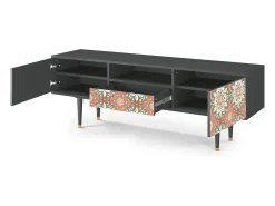 Móvel De Tv| Mueble de TV - 170х59х41 cm - T6 - Peach Grove, Antracite Cinza antracite