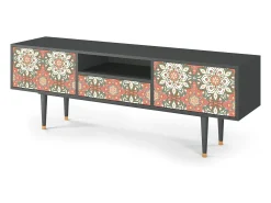 Móvel De Tv| Mueble de TV - 170х59х41 cm - T6 - Peach Grove, Antracite Cinza antracite