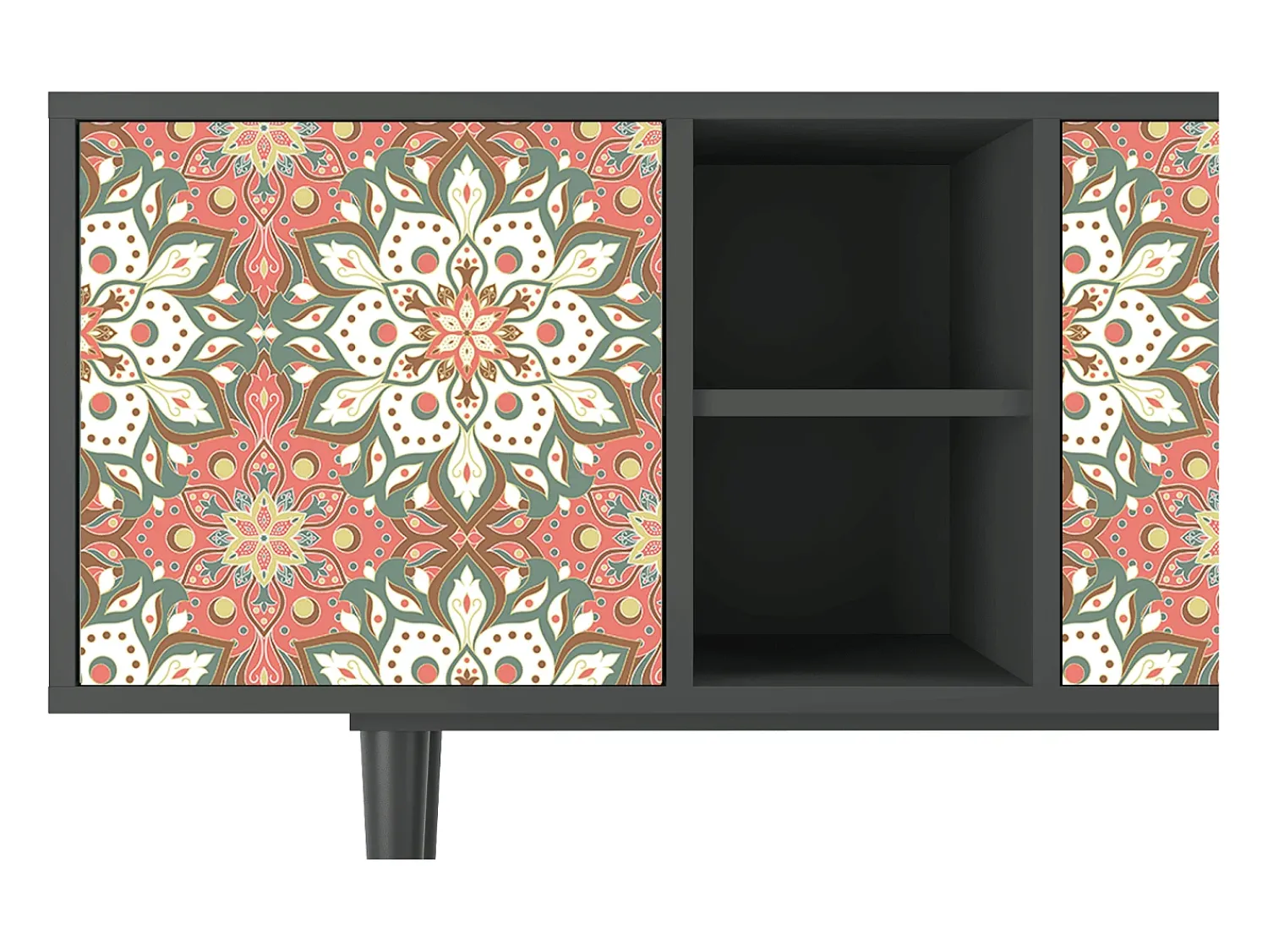 Online Mueble de TV - 150х69х41 cm - T5 - Peach Grove, Antracite Cinza antracite