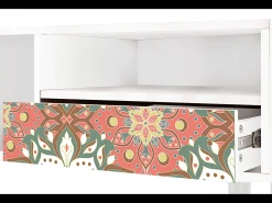 Móvel De Tv* Mueble de TV - 115х59х48 cm - T3 - Peach Grove, Branco Bege