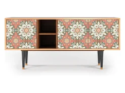 Móvel De Tv| Mueble de TV - 150х69х41 cm - T5 - Peach Grove, Nogueira Castanho