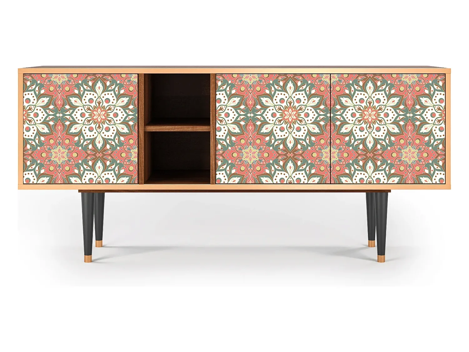 Móvel De Tv| Mueble de TV - 150х69х41 cm - T5 - Peach Grove, Nogueira Castanho