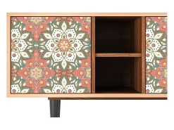 Móvel De Tv| Mueble de TV - 150х69х41 cm - T5 - Peach Grove, Nogueira Castanho