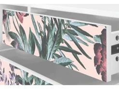 Outlet Mueble de TV - 170х59х48 cm - T4 - Peach Peonies, Branco Bege