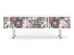Outlet Mueble de TV - 170х59х48 cm - T4 - Peach Peonies, Branco Bege
