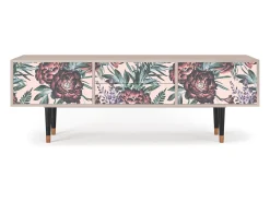 Móvel De Tv| Mueble de TV - 170х59х48 cm - T4 - Peach Peonies, Latte Bege