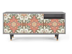 Discount Mueble de TV - 125х56х41 cm - T7 - Peach Grove, Cinza Cinzento