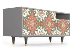 Discount Mueble de TV - 125х56х41 cm - T7 - Peach Grove, Cinza Cinzento