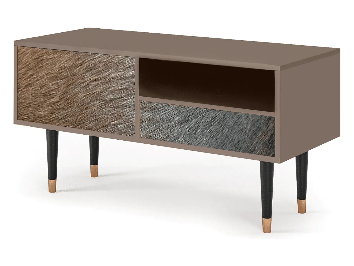 Mueble de TV - 115х59х48 cm - T3 - Peanut Hair, Latte^ Móvel De Tv