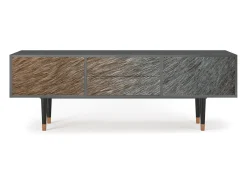 Móvel De Tv| Mueble de TV - 170х59х48 cm - T4 - Peanut Hair, Antracite Cinza antracite
