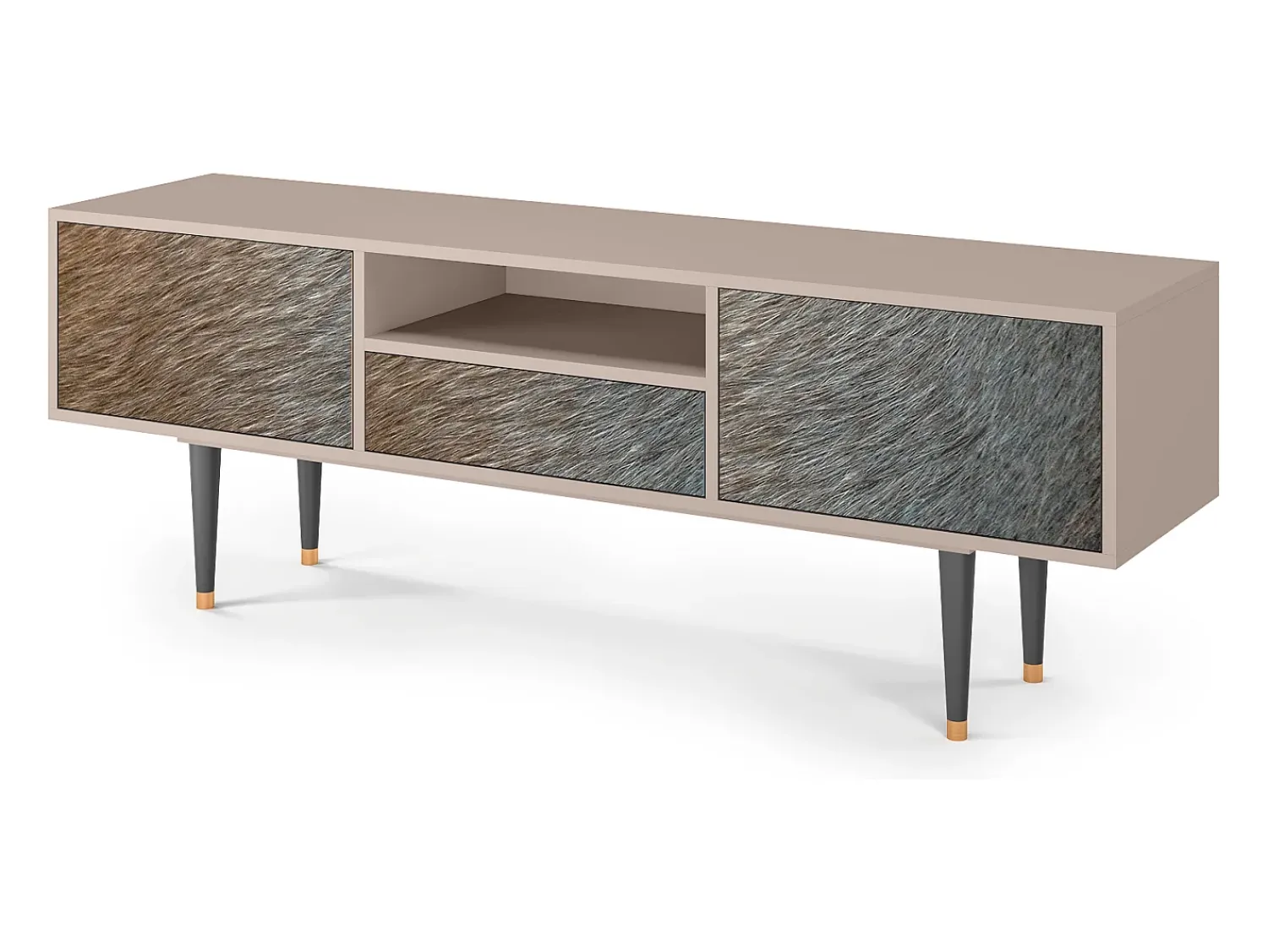 Clearance Mueble de TV - 170х59х41 cm - T6 - Peanut Hair, Areia Bege