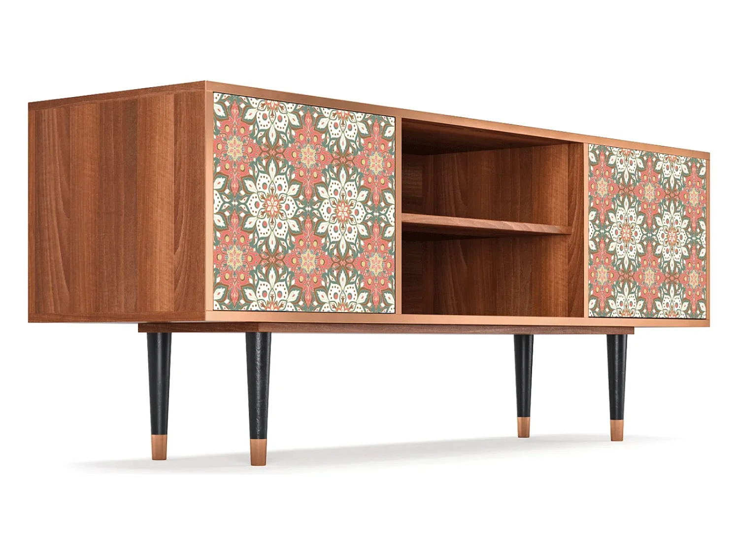 Móvel De Tv* Mueble de TV - 170х69х48 cm - T2 - Peach Grove, Nogueira Castanho