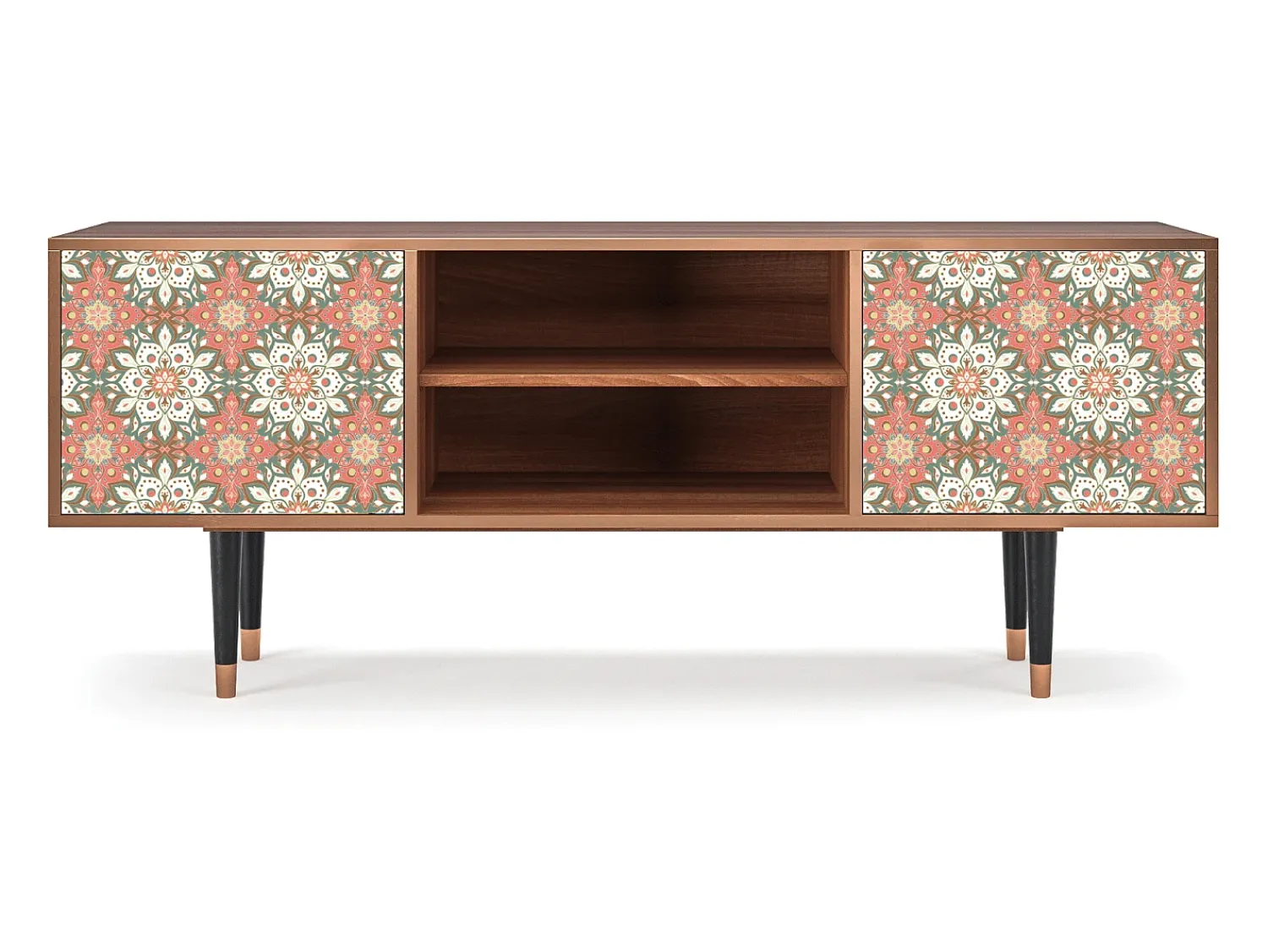 Móvel De Tv* Mueble de TV - 170х69х48 cm - T2 - Peach Grove, Nogueira Castanho