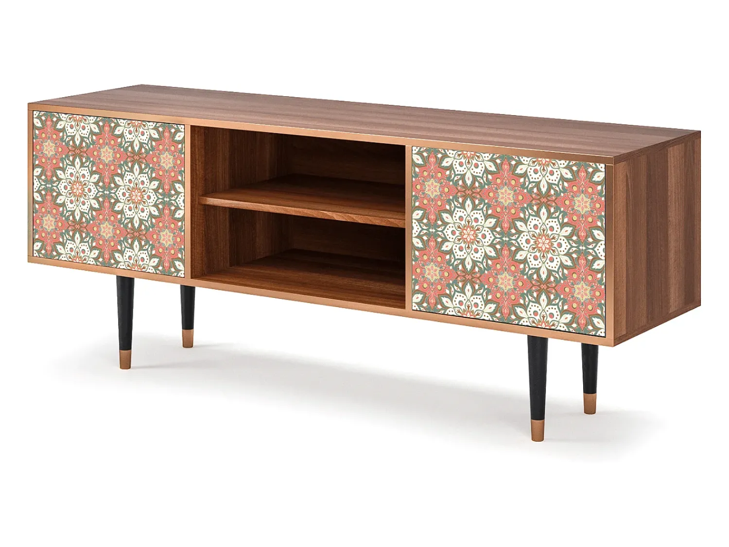 Móvel De Tv* Mueble de TV - 170х69х48 cm - T2 - Peach Grove, Nogueira Castanho