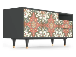Móvel De Tv| Mueble de TV - 125х56х41 cm - T7 - Peach Grove, Antracite Cinza antracite