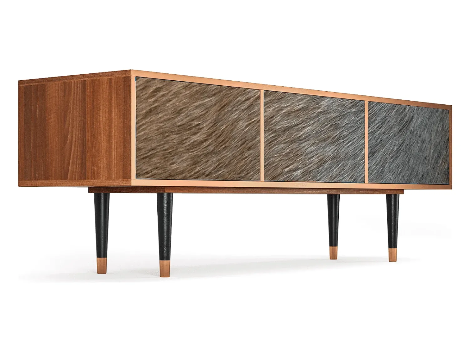Mueble de TV - 170х59х48 cm - T4 - Peanut Hair, Nogueira^ Móvel De Tv