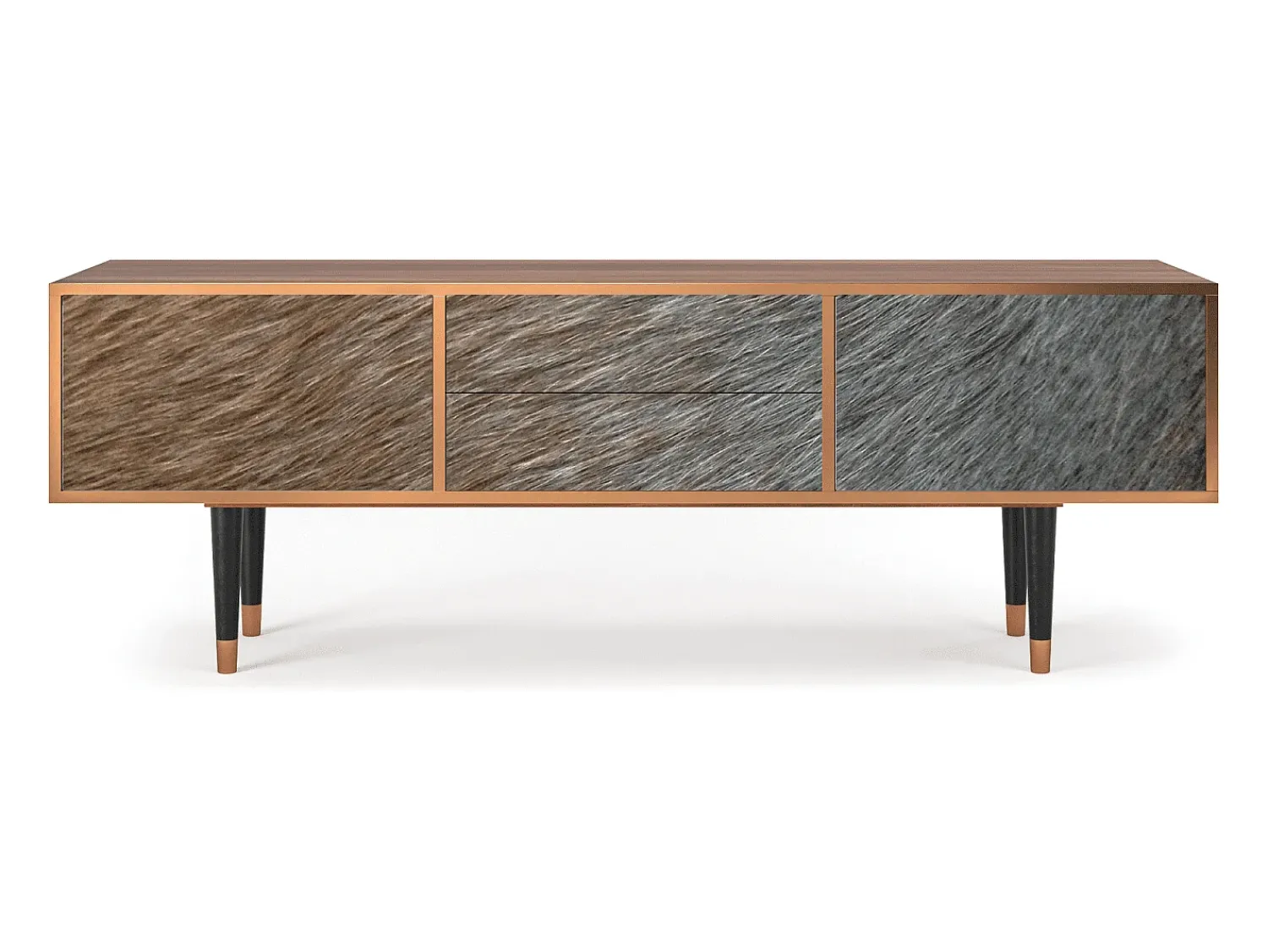 Mueble de TV - 170х59х48 cm - T4 - Peanut Hair, Nogueira^ Móvel De Tv