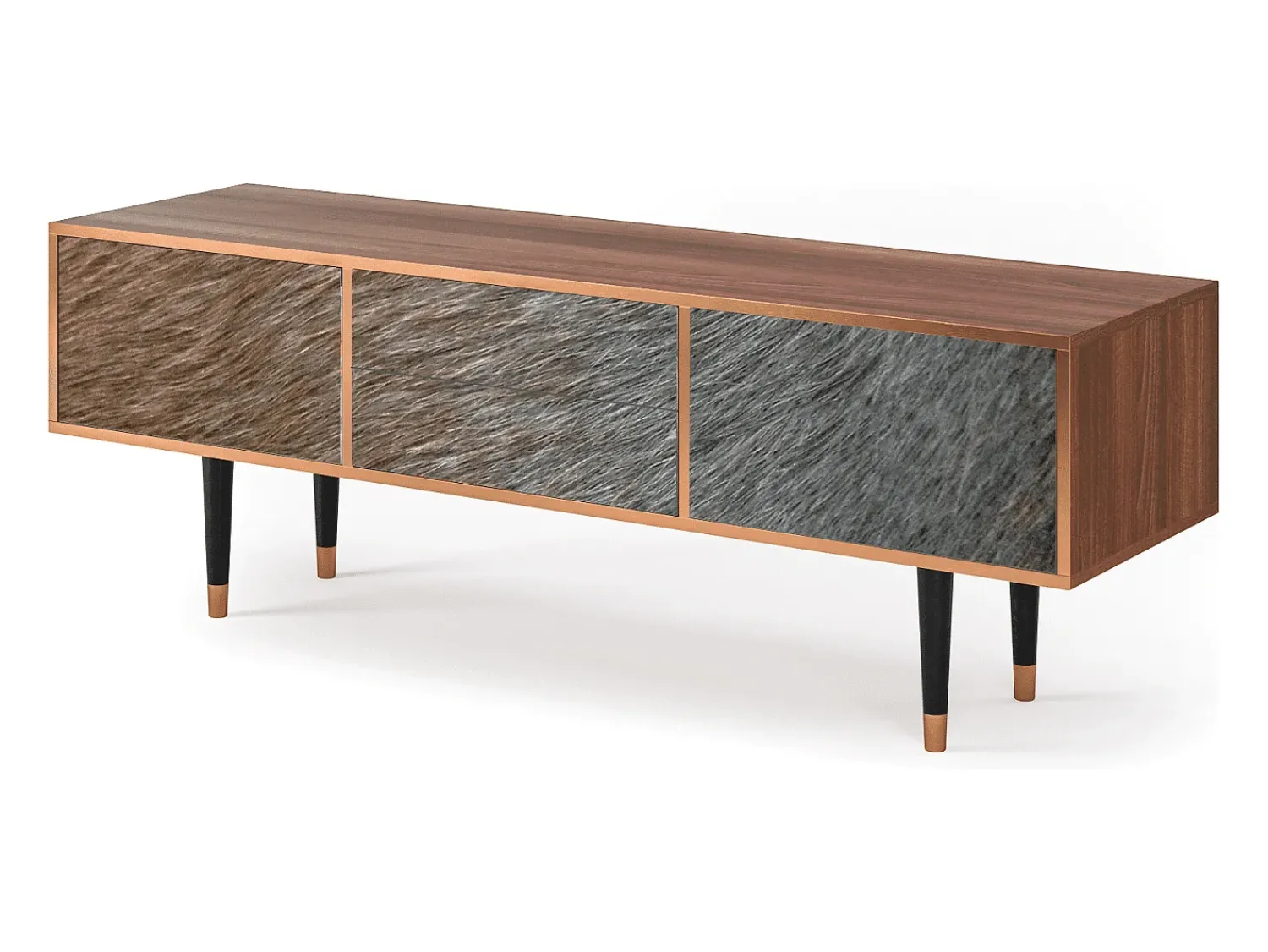 Mueble de TV - 170х59х48 cm - T4 - Peanut Hair, Nogueira^ Móvel De Tv