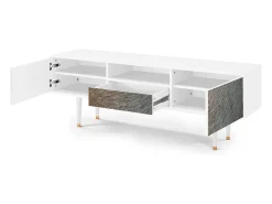 Mueble de TV - 170х59х41 cm - T6 - Peanut Hair, Branco^ Móvel De Tv