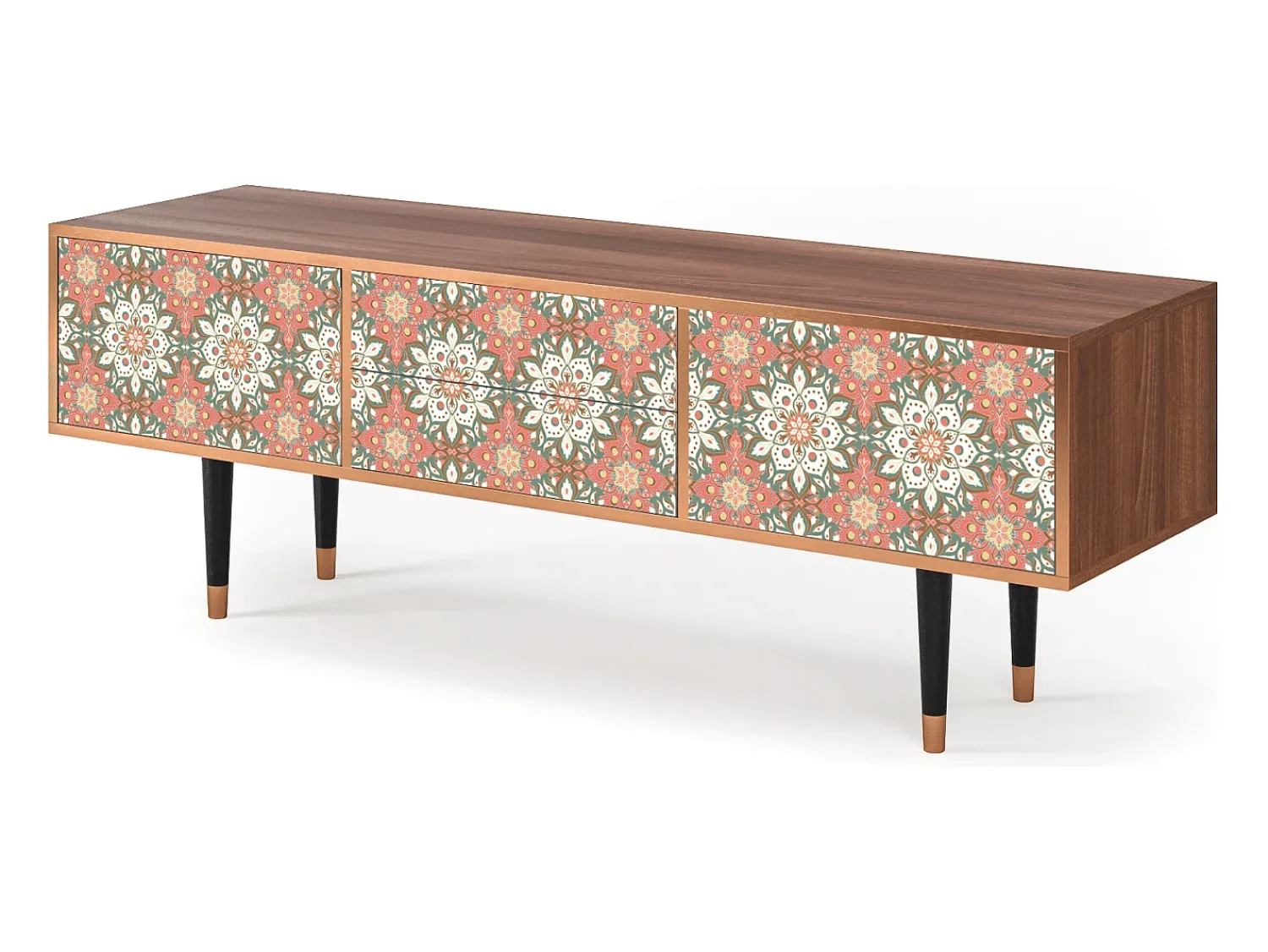 New Mueble de TV - 170х59х48 cm - T4 - Peach Grove, Nogueira Castanho