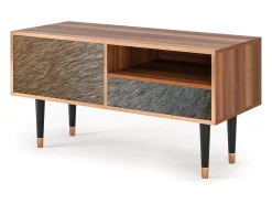 Móvel De Tv* Mueble de TV - 115х59х48 cm - T3 - Peanut Hair, Nogueira Castanho