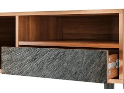 Móvel De Tv* Mueble de TV - 115х59х48 cm - T3 - Peanut Hair, Nogueira Castanho