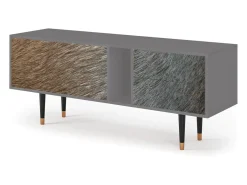 Móvel De Tv* Mueble de TV - 170х69х48 cm - T1 - Peanut Hair, Cinza Cinzento