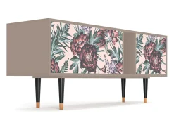 Móvel De Tv* Mueble de TV - 170х69х48 cm - T1 - Peach Peonies, Latte Bege