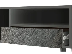 Móvel De Tv| Mueble de TV - 115х59х48 cm - T3 - Peanut Hair, Antracite Cinza antracite