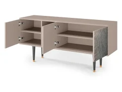 Móvel De Tv| Mueble de TV - 150х69х41 cm - T5 - Peanut Hair, Latte Bege